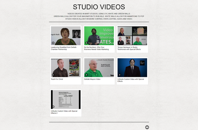 Image linking to our studio videos on vimeo